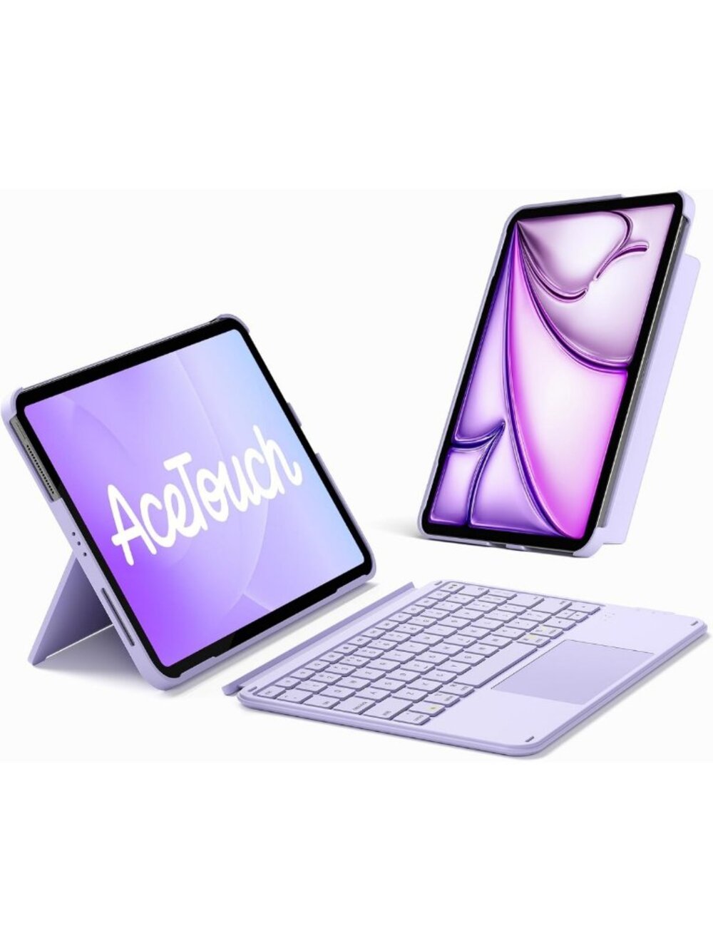 Ultralight 11th/10th Gen iPad Case with Keyboard, Slim & Protective Cover